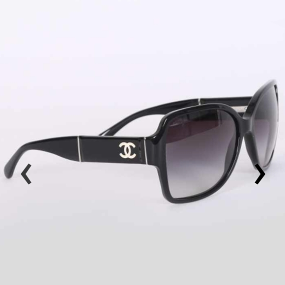 Brown oversized Chanel polarized sunglasses - Picture 2 of 13